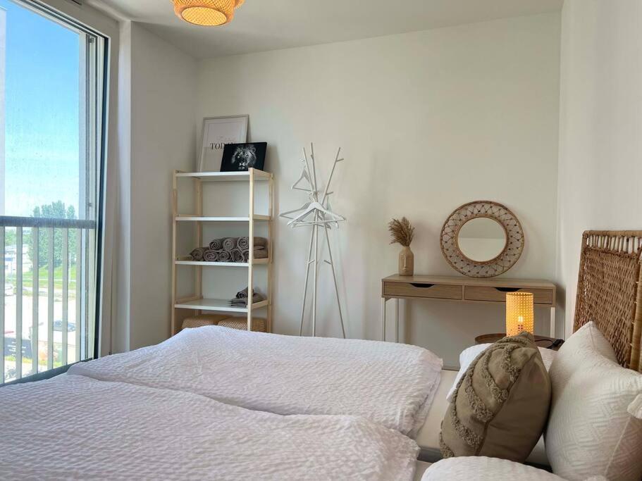 Donaublick Oasis: Stylische Wohnung Viena Exterior foto